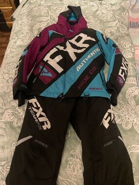 FXR Women's Ski Jacket - Teal, Purple & Black